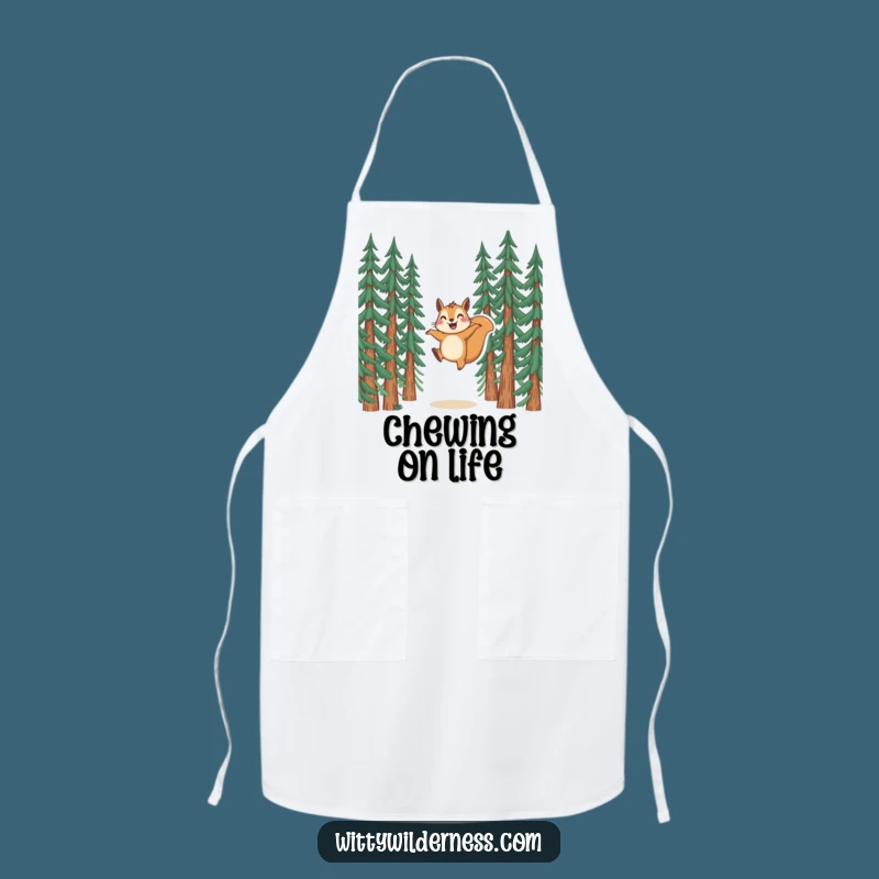 Funny Squirrel Apron: Joyful Leaper in Kitchen, Hilarious Cooking Gift