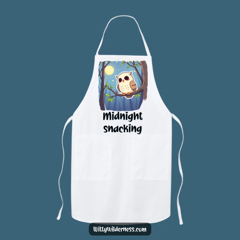 Funny Owl Apron: Giggling Watcher in Kitchen, Hilarious Cooking Gift