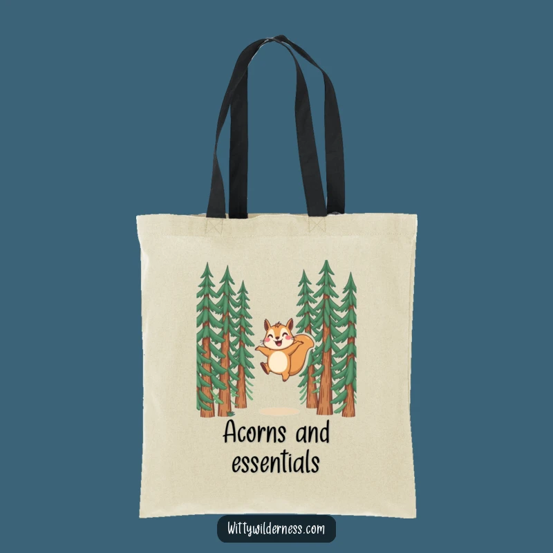 Funny Squirrel Tote Bag: Joyful Leaper, Practical & Hilarious Shopping Gift